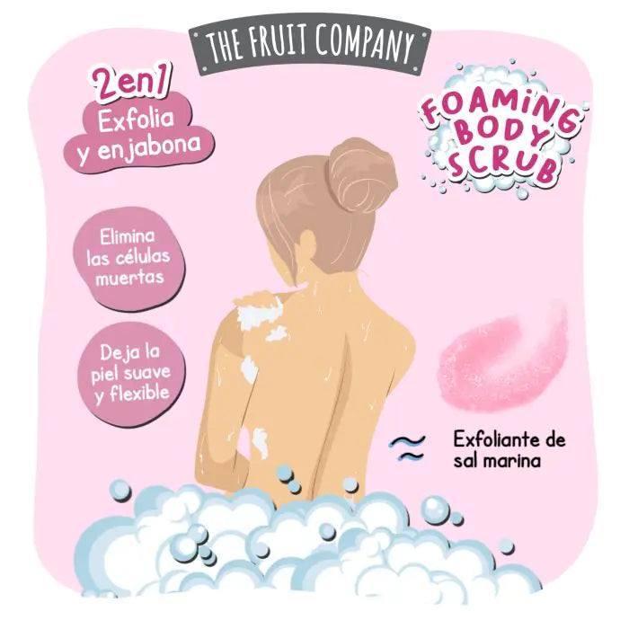 THE FRUIT COMPANY Exfoliante Corporal 2 en 1 Fresa y Nata