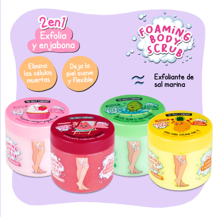 THE FRUIT COMPANY Exfoliante Corporal 2 en 1 Fresa y Nata