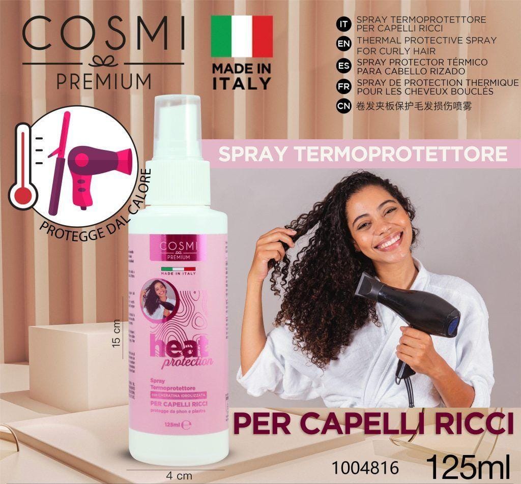 Spray protector térmico para cabello rizado