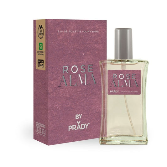 EAU DE TOILETTE ROSE ALMA POUR FEMME 90ML. PRADY